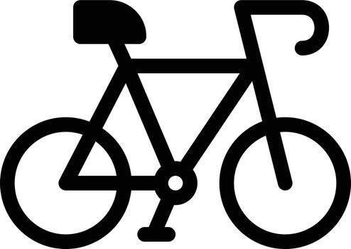 bicycle Vector illustration on a transparent background. Premium quality symmbols. Glyphs vector icons for concept and graphic design.