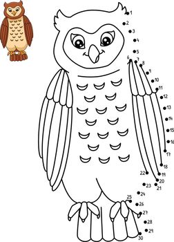 A cute and funny connect-the-dots coloring page of a Owl. Provides hours of coloring fun for children. Color, this page is very easy. Suitable for little kids and toddlers.