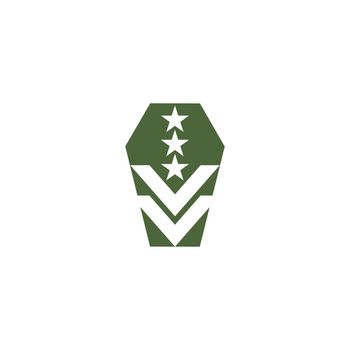 army military vector icon design template