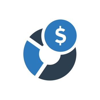 Financial Report icon. Meticulously designed vector EPS file.
