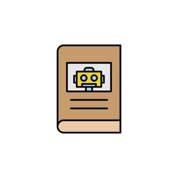 Robotics manual outline icon. Signs and symbols can be used for web, logo, mobile app, UI, UX on white background colored icon