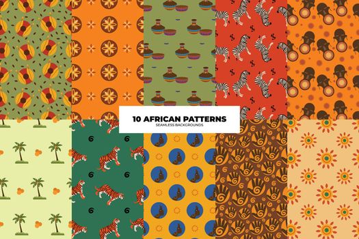 African navajo pattern set. tribal art designs ikat Aztec oriental traditional design for background set. Ikat is produced in many traditional textile centres around the world.
