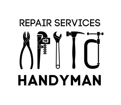 Handyman logo vector design.