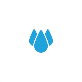 Three water or blood drops vector icon. Liquid elemen symbol. Stock vector illustration isolated