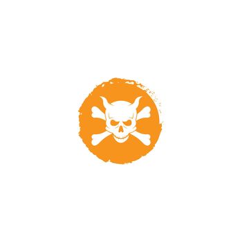 Skull Danger icon vector template