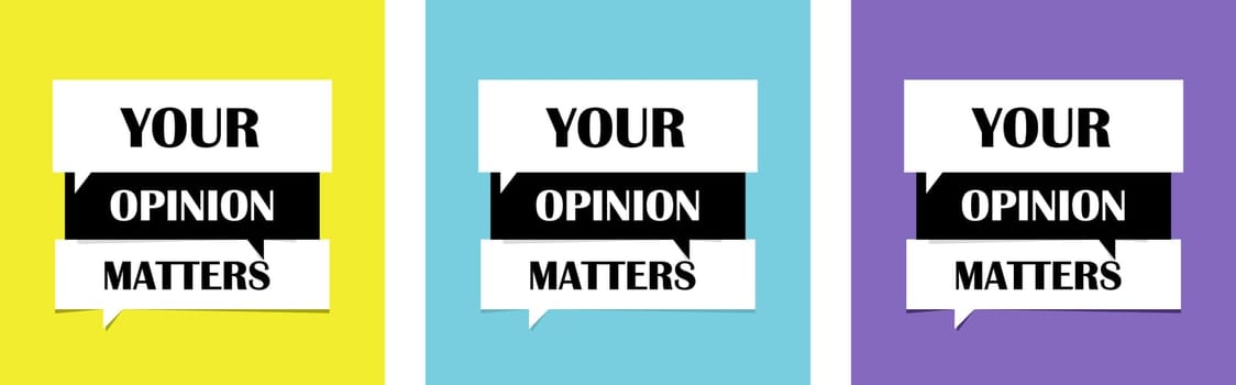 Your opinion matters set of posters.