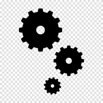 Gear vector icon eps 10. Gears isolated illustration. Vector illustration