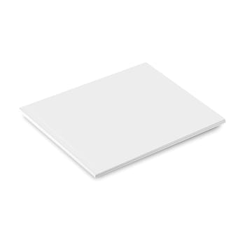 Blank closed magazine, isolated on a white background. Vector EPS10 illustration.