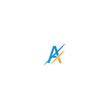 A Letter Slash Logo, Concept Letter A + icon slash