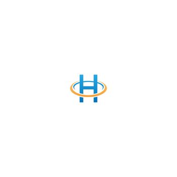 H Letter circle Logo, Concept Letter H + icon circle