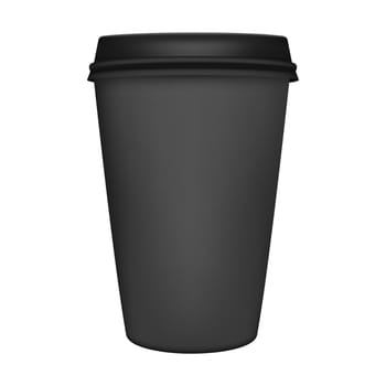 Realistic paper coffee cup iIsolated. Vector EPS8 illustration.
