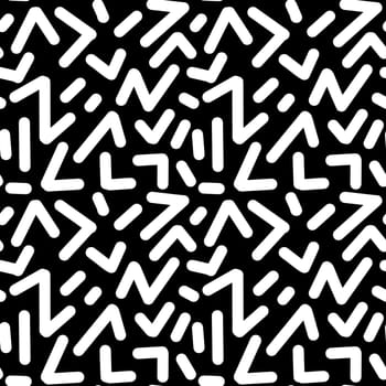 90s seamless pattern squiggle random. Vector illustration