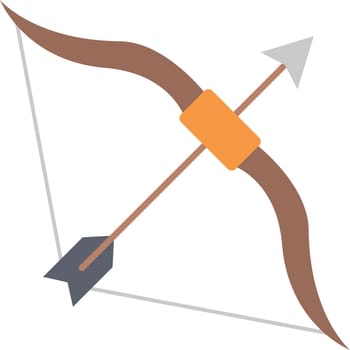 Bow And Arrow icon vector image. Suitable for mobile application web application and print media.