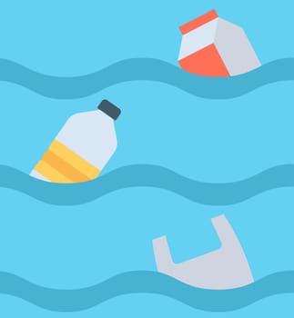 Water Pollution icon vector image. Suitable for mobile application web application and print media.