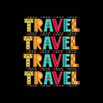 Travel typography, Text for happy summer