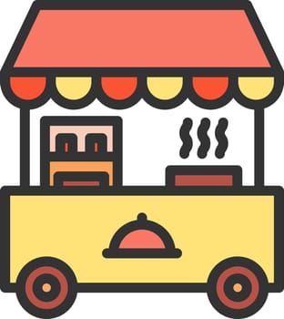 Food Stand icon vector image. Suitable for mobile application web application and print media.