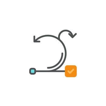 This icon represents the Agile development process that uses Scrum methodology.