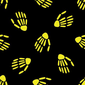 seamless pattern of Skeleton hand. bones pattern. Design for Halloween and day of the Dead