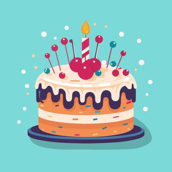 Birthday Cake Vector Illustration EPS10