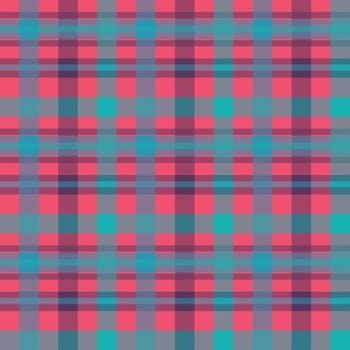 T-shirt color seamless vector pattern. Flannel fabric texture. Checkered textile background