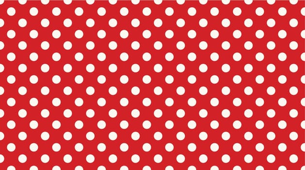 illustration of red color background with white circles