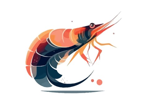 Hand-drawn prawn cocktail artwork for seafood enthusiasts and party hosts. Prawn