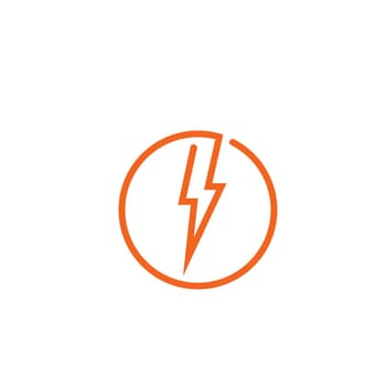 thunder bolt icon vector illustration design template web