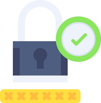Password Approved Icon image. Suitable for mobile application.