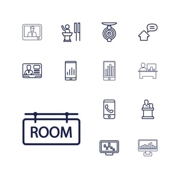symbol,tv,education,conference,concept,icon,sign,isolated,office,presentation,white,flat,design,speak,lecture,vector,man,tag,camera,communication,meeting,graphic,table,on,set,business,display,message,people,graph,room,home,call,marketing,phone,background,person,speaker,illustration,spy,roller