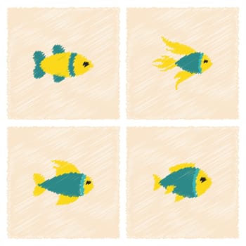 color,concept,icon,sign,yellow,bowl,cute,domestic,gold,beautiful,goldfish,bubble,flat,design,logo,stock,element,nature,cartoon,tail,eps,collection,water,aquarium,blue,fish,silhouette,animal,aquatic,colorful
