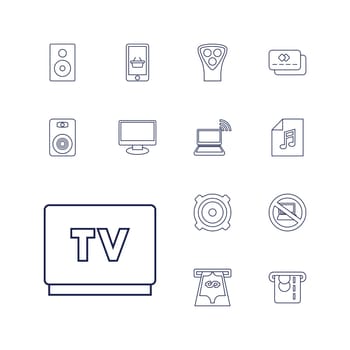 symbol,no,tv,memory,concept,icon,sign,isolated,laptop,music,white,modern,web,design,electronic,vector,atm,credit,graphic,shopping,element,loud,set,business,display,electric,black,equipment,technology,with,money,background,speaker,online,razor,illustration,card,object,withdraw