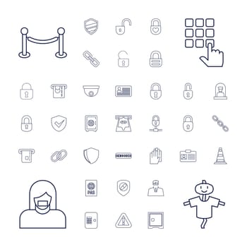 insurance,shield,woman,officer,icon,guy,cone,scarecrow,censored,security,gloves,barrier,passport,lock,warning,vector,atm,camera,credit,hand,on,chain,set,in,health,opened,heart,airport,badge,money,safe,illustration,fence,card,withdraw