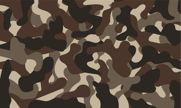 Army Camouflage Pattern Khaki Color. Vector Illustration. EPS10