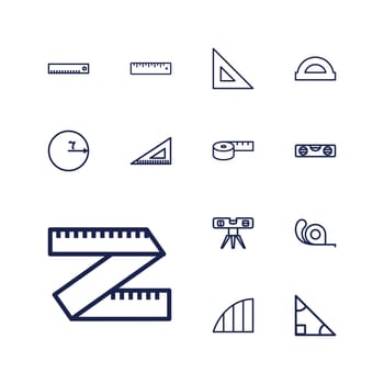 symbol,measuring,education,line,concept,icon,sign,isolated,instrument,ruler,triangle,measurement,white,tape,school,web,flat,design,drawing,angle,vector,set,shape,level,length,equipment,tool,measure,size,protractor,background,geometric,geometry,illustration,inch,circle,object,centimeter