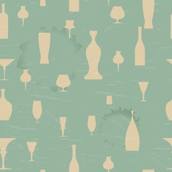 entertainment,pattern,bottle,repetition,computer,paper,decor,indigenous,design,beverage,decoration,element,alcohol,wine,glass,seamless,ornate,backdrop,retro,ornaments,dishes,abstract,silhouettes,food,painting,background,vintage,culture,silhouette,geometric