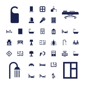 bed,shower,symbol,door,medical,knob,icon,sign,isolated,office,do,fireplace,stretch,not,barn,design,disturb,hotel,working,vector,man,wardrobe,maid,hospital,plan,meeting,table,set,restaurant,lamp,opened,cupboard,room,the,at,background,desk,silhouette,illustration,window