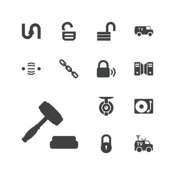 scalable,symbol,server,tv,line,concept,icon,sign,isolated,protection,auction,security,gramophone,white,web,flat,safety,design,lock,pipe,vector,camera,communication,graphic,element,chain,van,set,shape,business,black,opened,technology,system,background,grid,interaction,illustration,atom,spy,internet,object