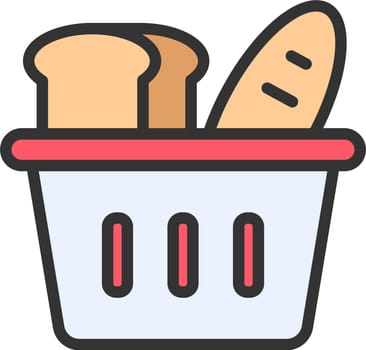 Bakery Items Icon image. Suitable for mobile application.