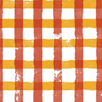 Stripes and squares fabric or cloth material. Fashionable and modern texture for clothes. Vibrant design for trendy outfit. Seamless pattern print, background or wallpaper. Vector in flat style