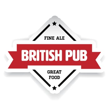 British pub vintage stamp vector