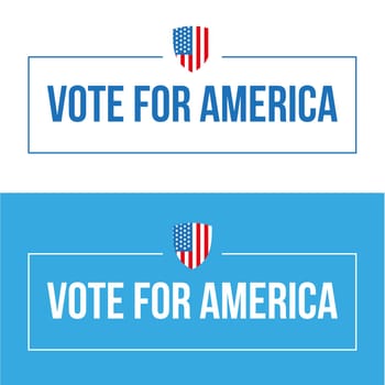 Vote for America lettering vector