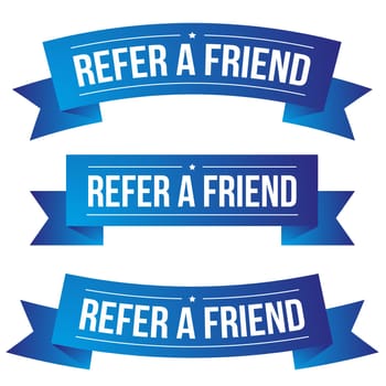 Refer a Friend ribbon vector