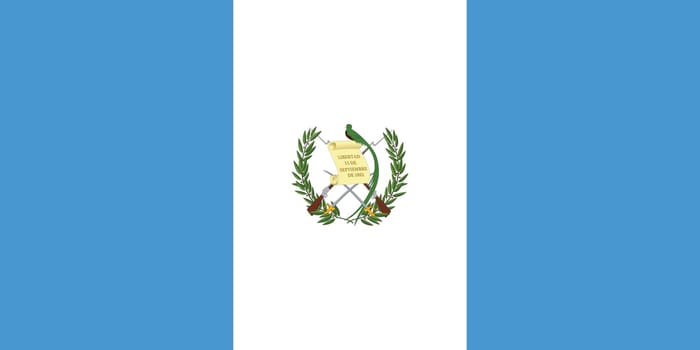 National flag of Guatemala that can be used for celebrating national days. Vector illustration