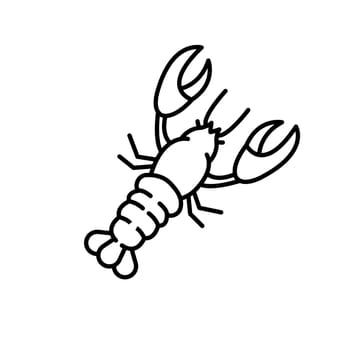 Lobster vector icon, seafood symbol. Modern, simple flat vector illustration for web site or mobile app