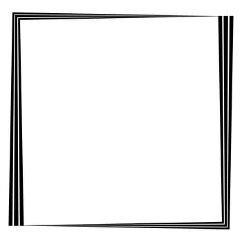 Abstract photo frame made double stripes, interior template