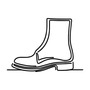 Boots icon. Black image of boots in flat design. Vector illustration