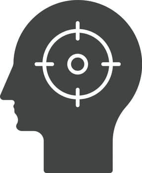 Head Hunting icon vector image. Suitable for mobile application web application and print media.