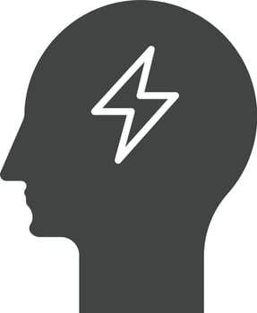 Mind Power icon vector image. Suitable for mobile application web application and print media.