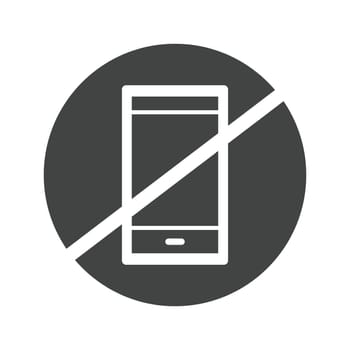 Phone Not Allowed icon vector image. Suitable for mobile application web application and print media.