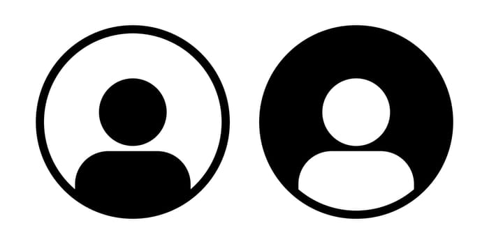 User icon symbol simple design